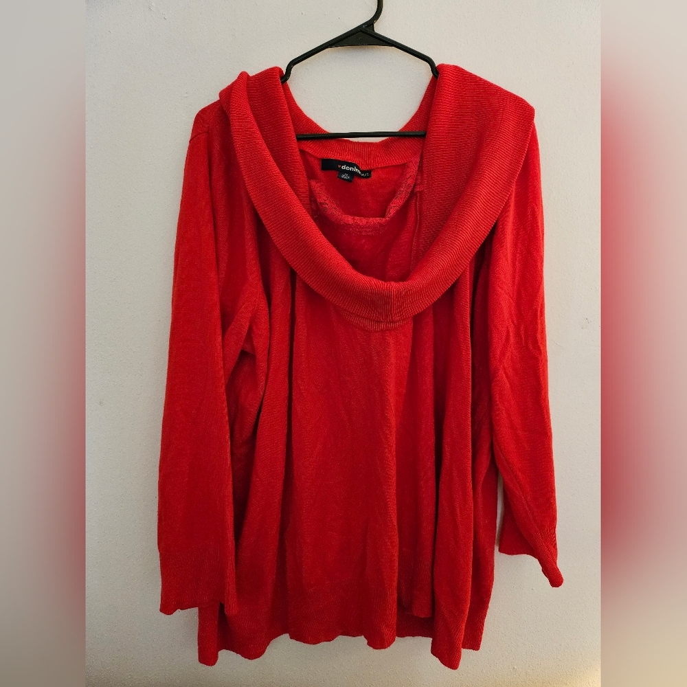 Red sweater shirt